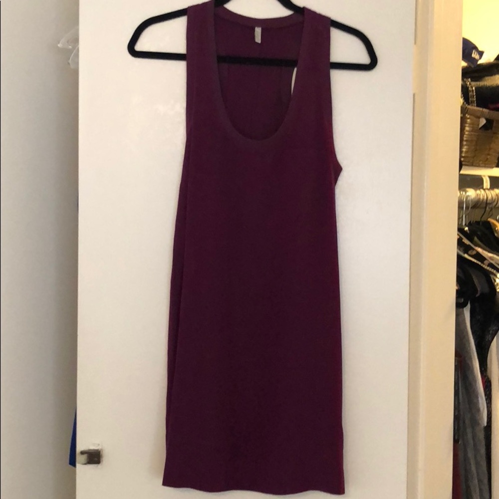 Maroon silk joie dress